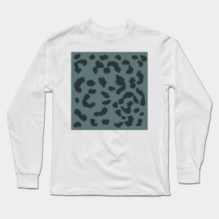 Grey Leopard Print Long Sleeve T-Shirt